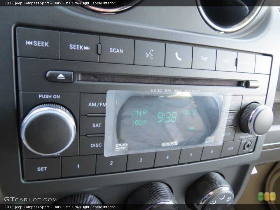 Dark Slate Gray/Light Pebble Interior Audio System for the 2013 Jeep Compass Sport #77814317