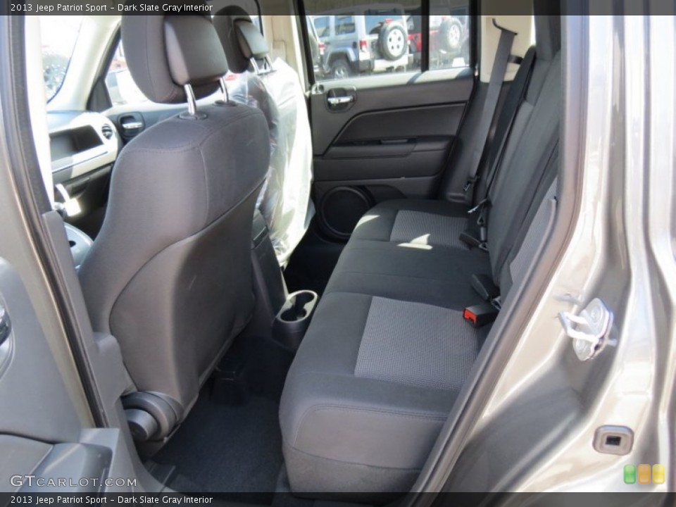 Dark Slate Gray Interior Rear Seat for the 2013 Jeep Patriot Sport #77814730