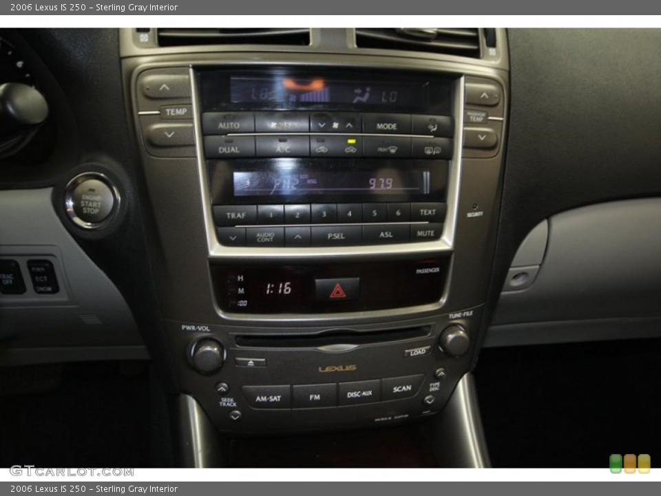 Sterling Gray Interior Controls for the 2006 Lexus IS 250 #77814734
