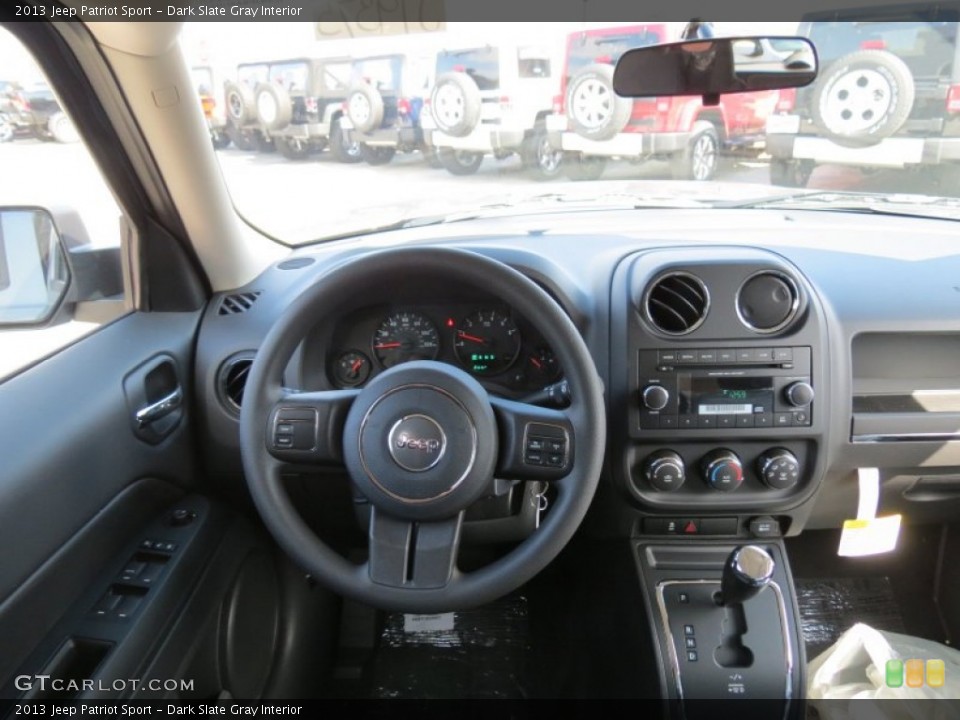 Dark Slate Gray Interior Dashboard for the 2013 Jeep Patriot Sport #77814743