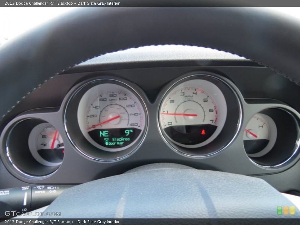 Dark Slate Gray Interior Gauges for the 2013 Dodge Challenger R/T Blacktop #77815163