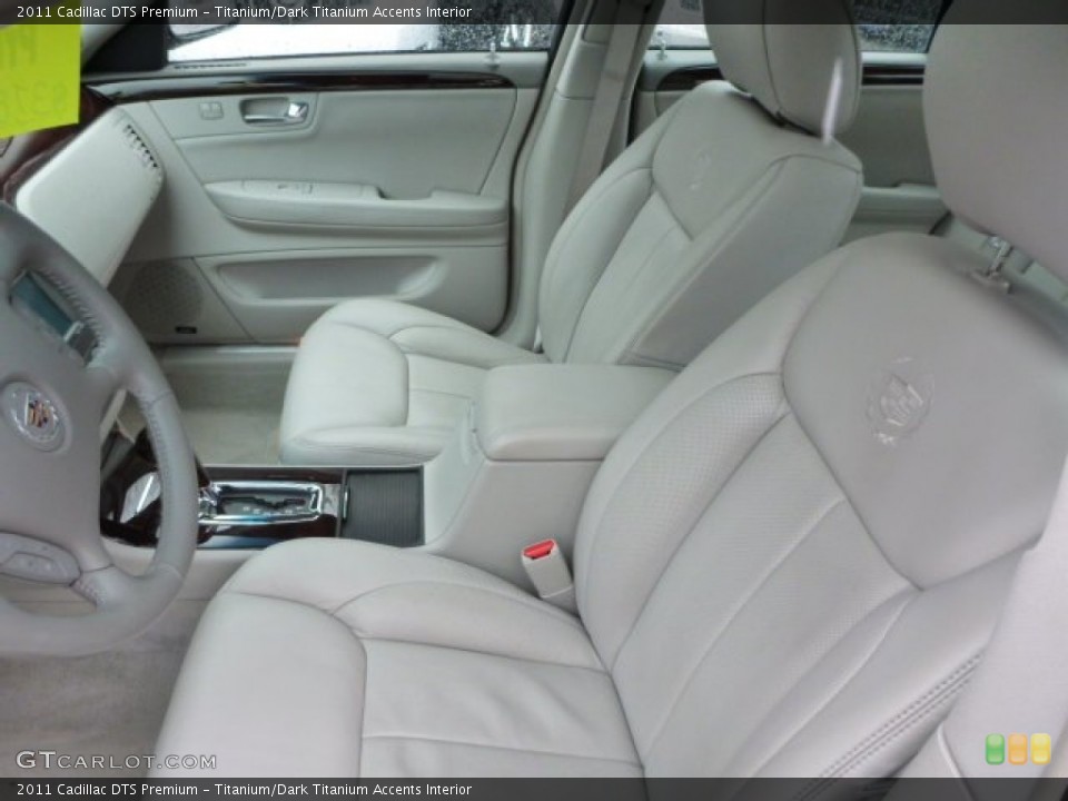 Titanium/Dark Titanium Accents Interior Front Seat for the 2011 Cadillac DTS Premium #77815175