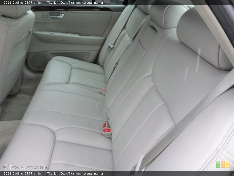 Titanium/Dark Titanium Accents Interior Rear Seat for the 2011 Cadillac DTS Premium #77815181