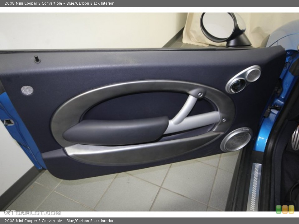 Blue/Carbon Black Interior Door Panel for the 2008 Mini Cooper S Convertible #77815197