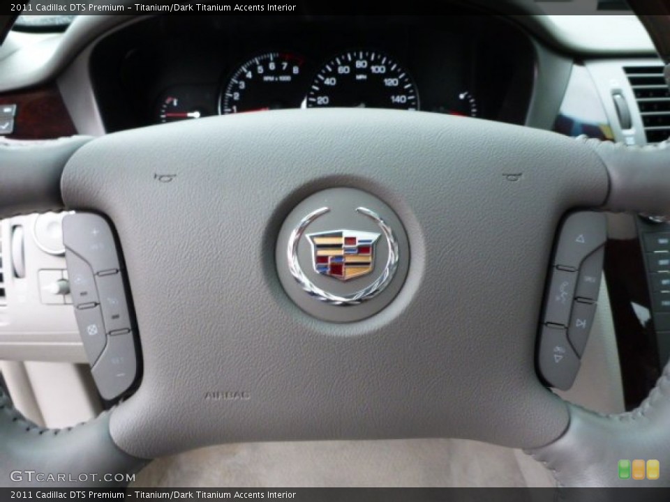 Titanium/Dark Titanium Accents Interior Controls for the 2011 Cadillac DTS Premium #77815337