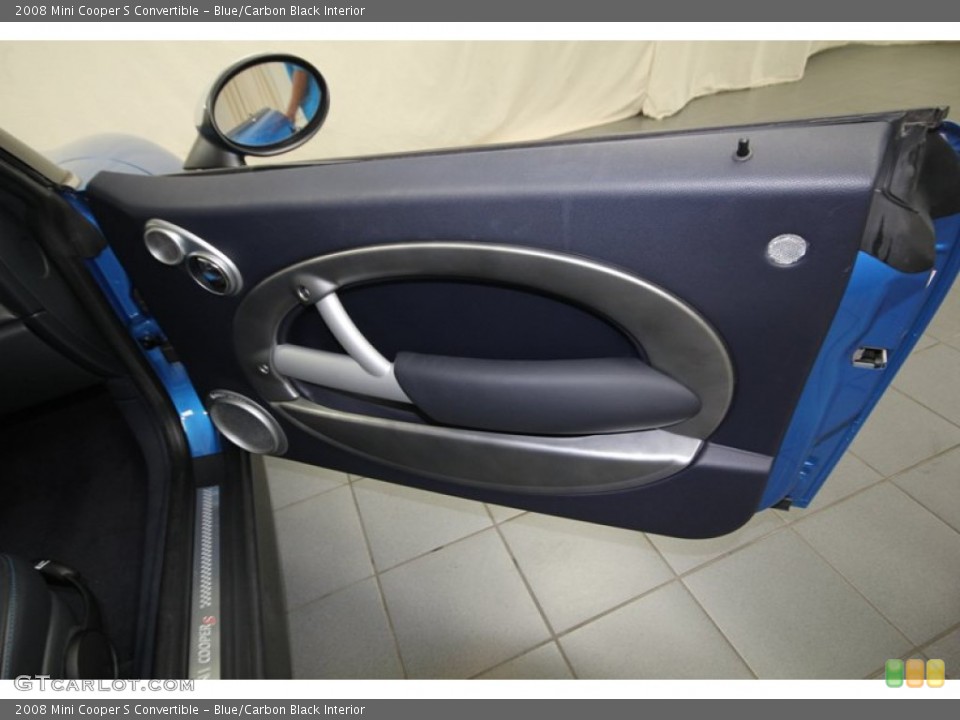 Blue/Carbon Black Interior Door Panel for the 2008 Mini Cooper S Convertible #77815358