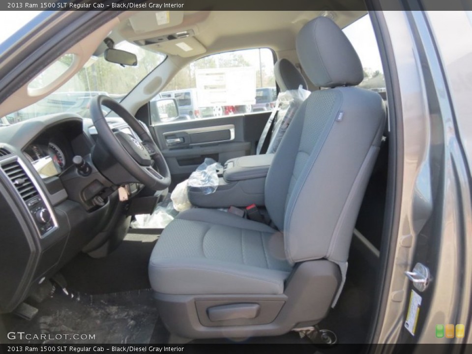 Black/Diesel Gray Interior Photo for the 2013 Ram 1500 SLT Regular Cab #77815523