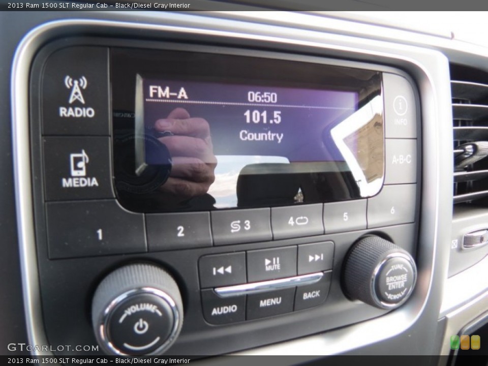 Black/Diesel Gray Interior Audio System for the 2013 Ram 1500 SLT Regular Cab #77815769