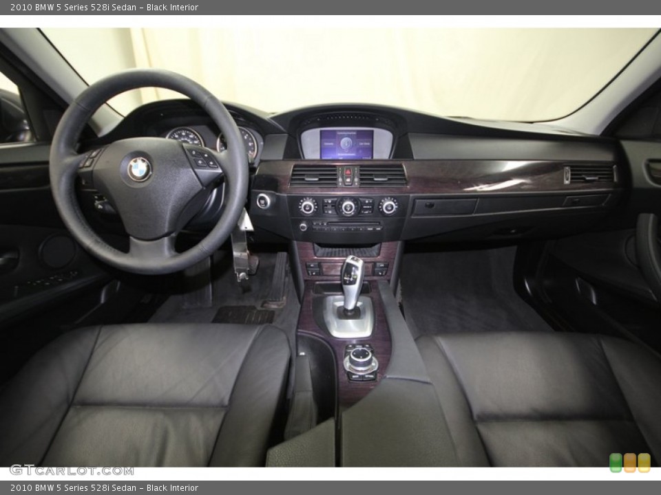 Black Interior Dashboard for the 2010 BMW 5 Series 528i Sedan #77815932