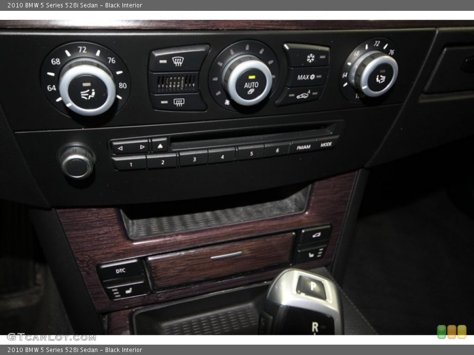 Black Interior Controls for the 2010 BMW 5 Series 528i Sedan #77816105