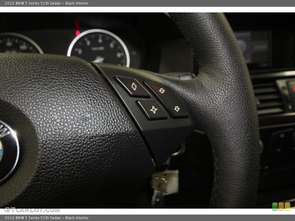Black Interior Controls for the 2010 BMW 5 Series 528i Sedan #77816189