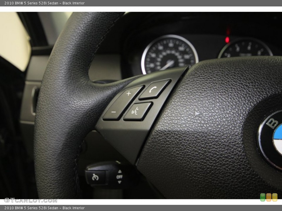 Black Interior Controls for the 2010 BMW 5 Series 528i Sedan #77816198