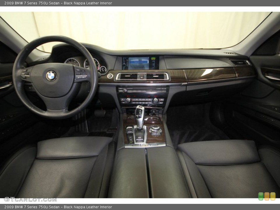 Black Nappa Leather Interior Dashboard for the 2009 BMW 7 Series 750Li Sedan #77816429