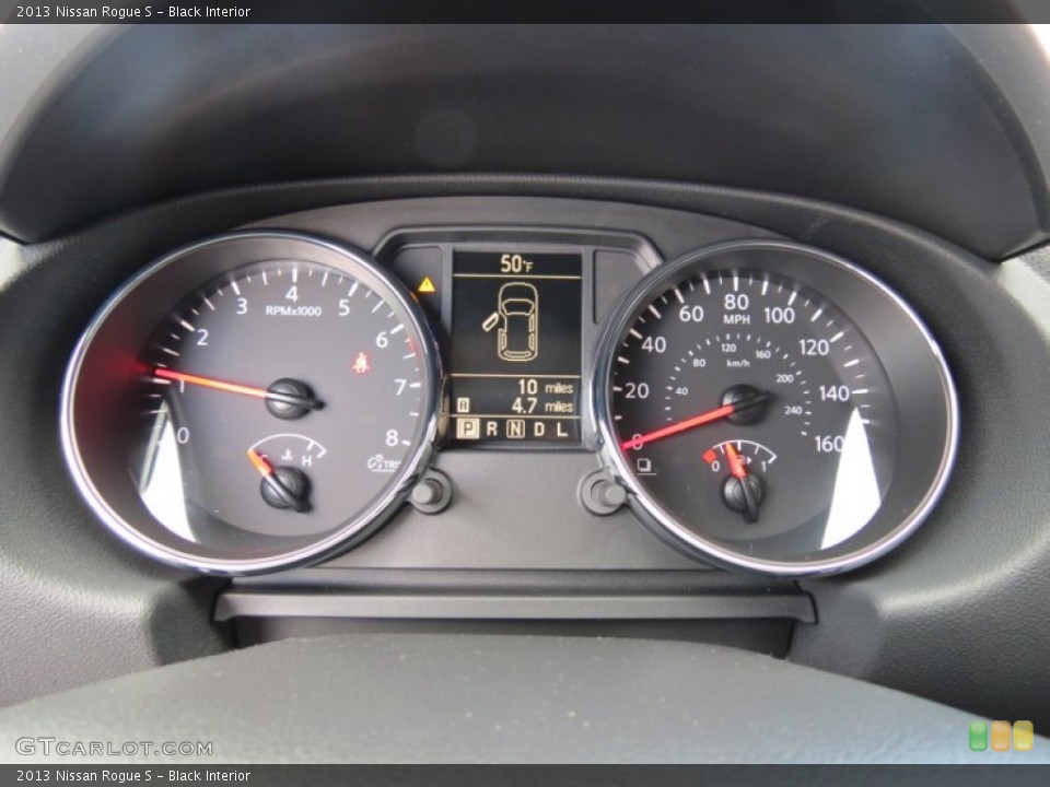 Black Interior Gauges for the 2013 Nissan Rogue S #77816507