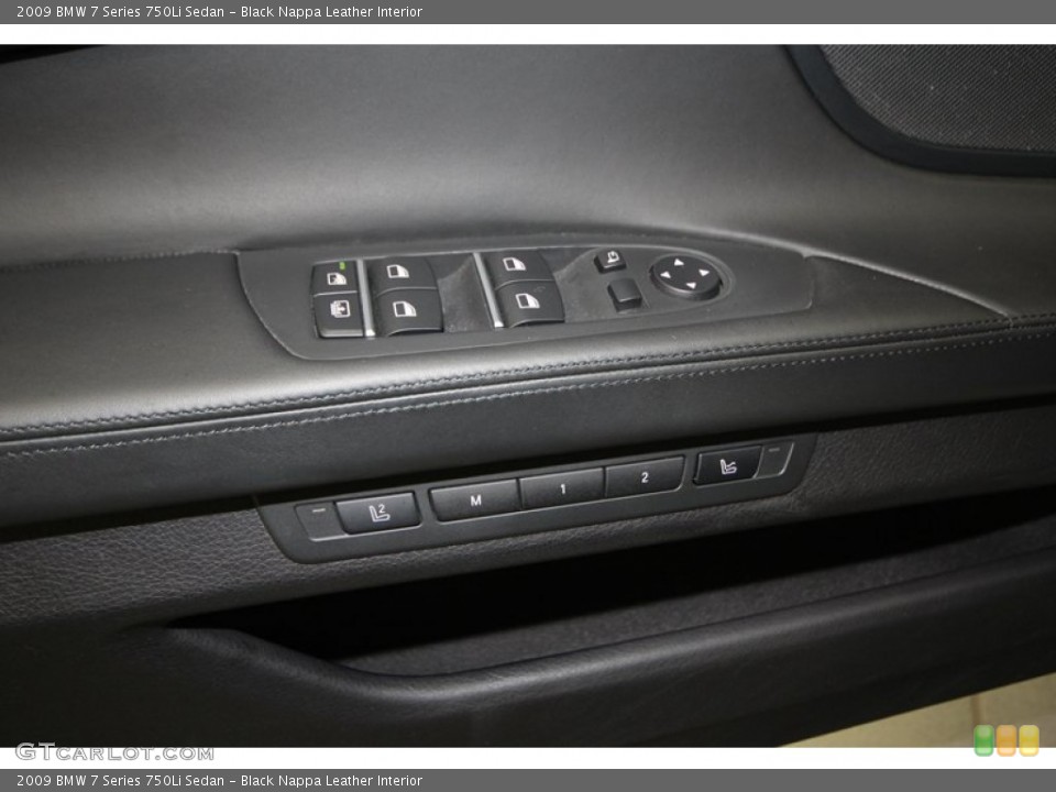 Black Nappa Leather Interior Controls for the 2009 BMW 7 Series 750Li Sedan #77816568