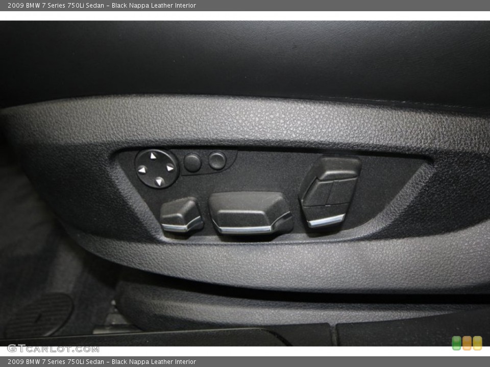 Black Nappa Leather Interior Controls for the 2009 BMW 7 Series 750Li Sedan #77816579