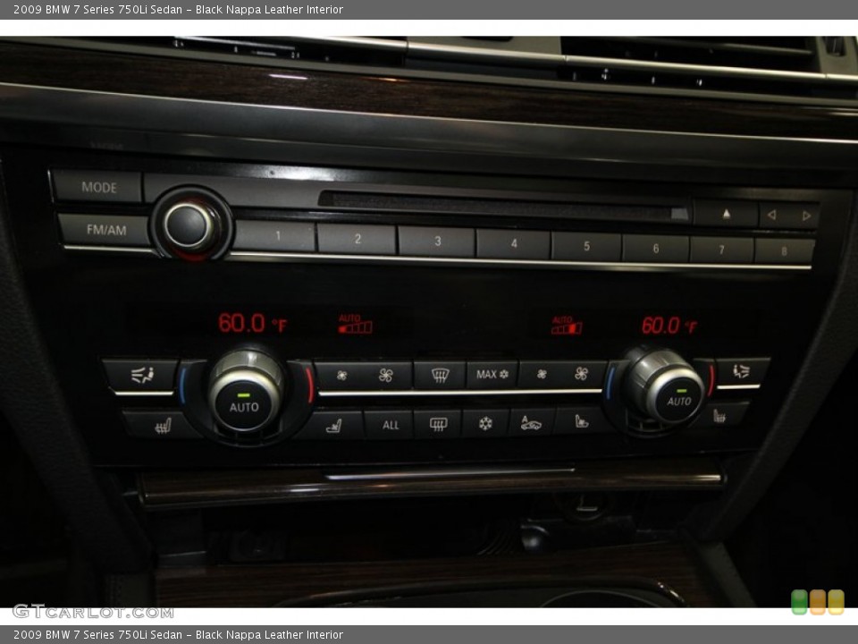 Black Nappa Leather Interior Controls for the 2009 BMW 7 Series 750Li Sedan #77816633