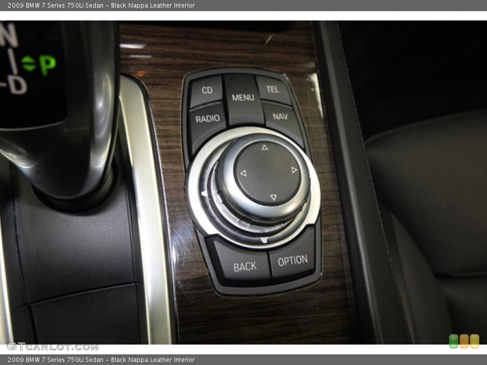 Black Nappa Leather Interior Controls for the 2009 BMW 7 Series 750Li Sedan #77816657
