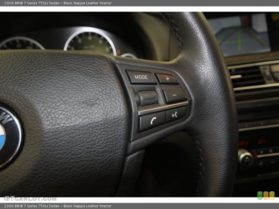 Black Nappa Leather Interior Controls for the 2009 BMW 7 Series 750Li Sedan #77816693