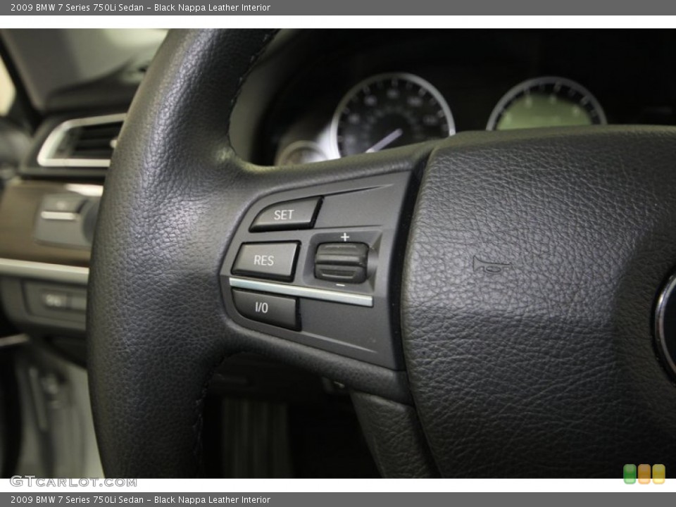 Black Nappa Leather Interior Controls for the 2009 BMW 7 Series 750Li Sedan #77816707