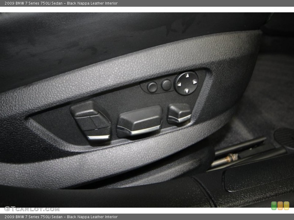 Black Nappa Leather Interior Controls for the 2009 BMW 7 Series 750Li Sedan #77816864