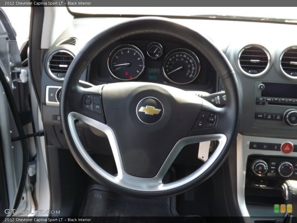 Black Interior Steering Wheel for the 2012 Chevrolet Captiva Sport LT #77817770