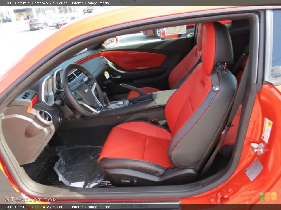 Inferno Orange Interior Front Seat for the 2013 Chevrolet Camaro SS/RS Coupe #77818220