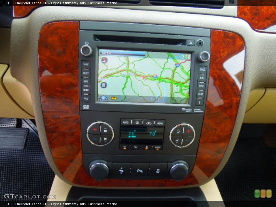 Light Cashmere/Dark Cashmere Interior Navigation for the 2012 Chevrolet Tahoe LT #77818226