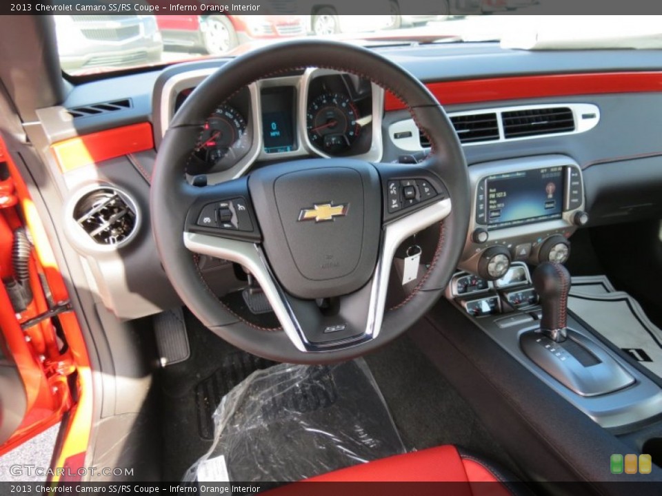 Inferno Orange Interior Dashboard for the 2013 Chevrolet Camaro SS/RS Coupe #77818256