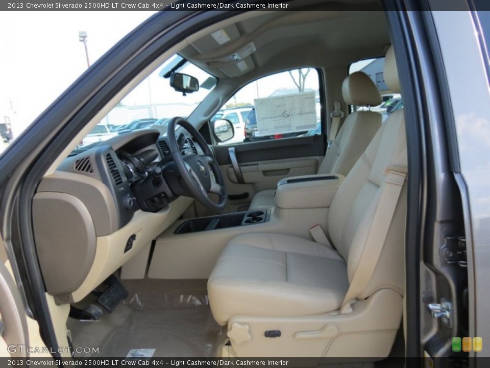 Light Cashmere/Dark Cashmere Interior Front Seat for the 2013 Chevrolet Silverado 2500HD LT Crew Cab 4x4 #77818493