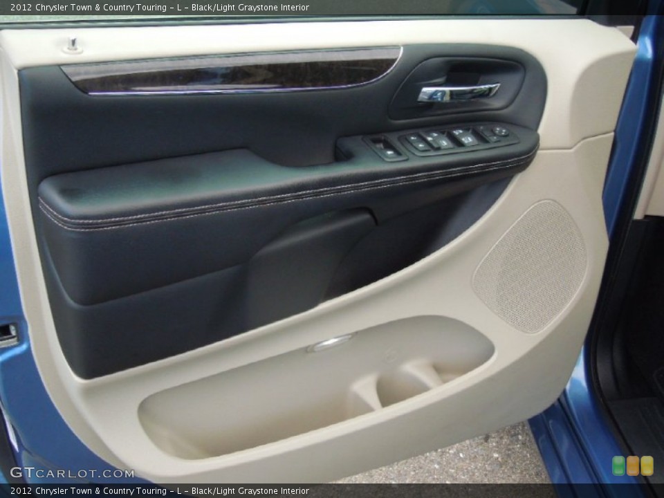 Black/Light Graystone Interior Door Panel for the 2012 Chrysler Town & Country Touring - L #77818628