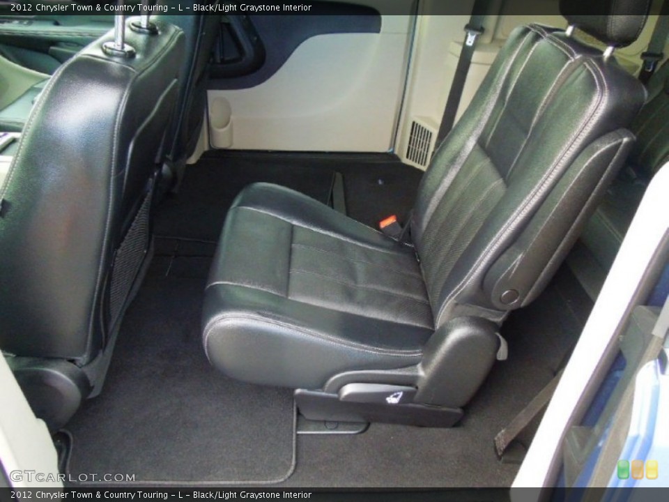 Black/Light Graystone Interior Rear Seat for the 2012 Chrysler Town & Country Touring - L #77818652