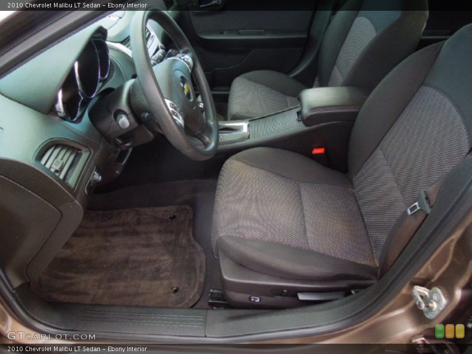 Ebony Interior Photo for the 2010 Chevrolet Malibu LT Sedan #77818700