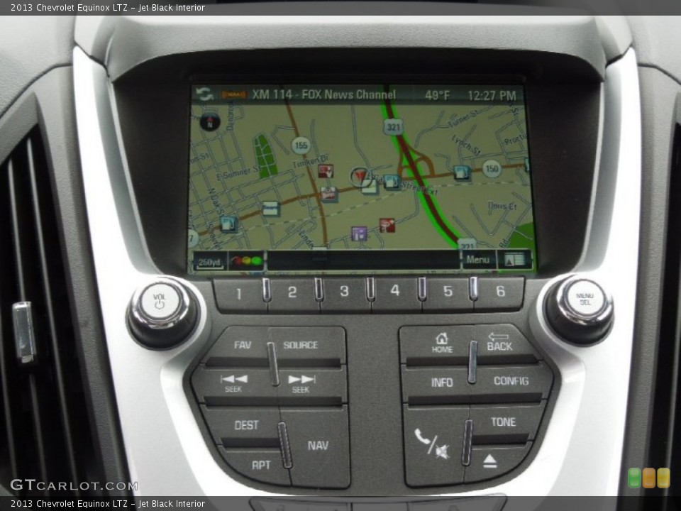 Jet Black Interior Navigation for the 2013 Chevrolet Equinox LTZ #77820452