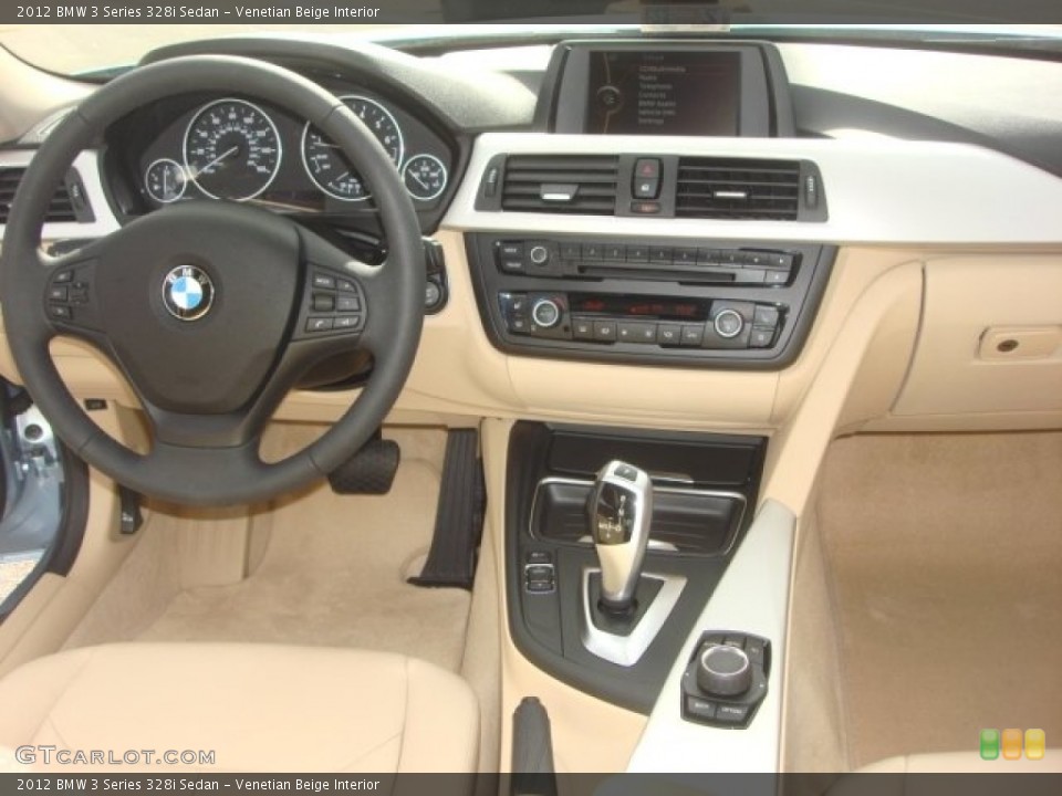 Venetian Beige Interior Dashboard for the 2012 BMW 3 Series 328i Sedan #77820525