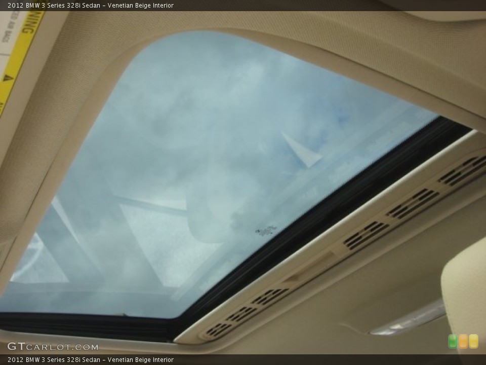 Venetian Beige Interior Sunroof for the 2012 BMW 3 Series 328i Sedan #77820564