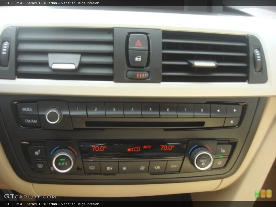 Venetian Beige Interior Controls for the 2012 BMW 3 Series 328i Sedan #77820642