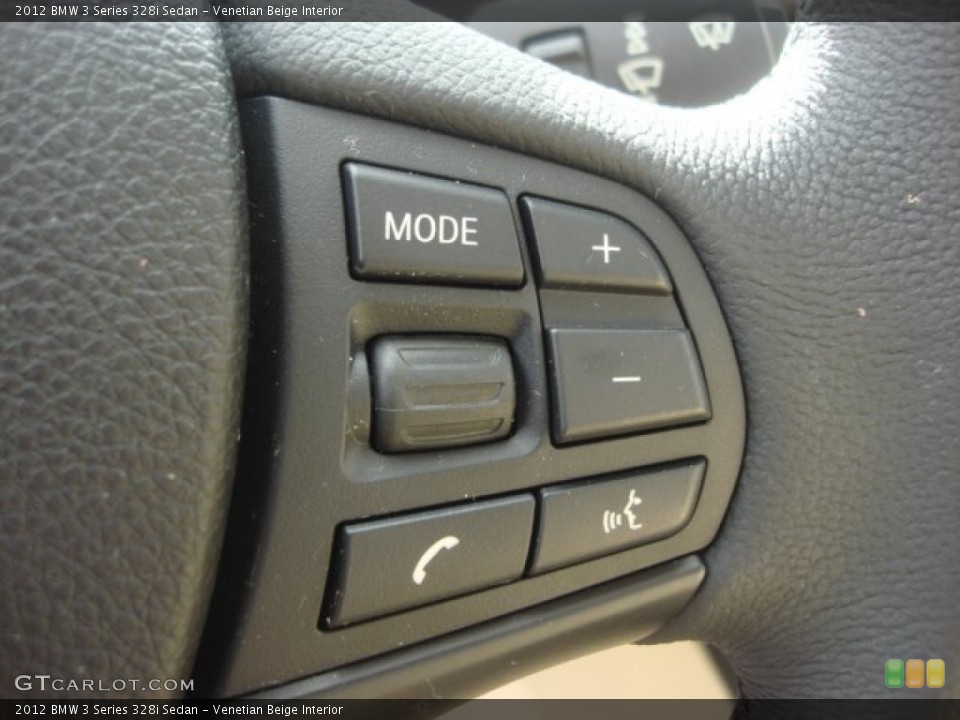 Venetian Beige Interior Controls for the 2012 BMW 3 Series 328i Sedan #77820762