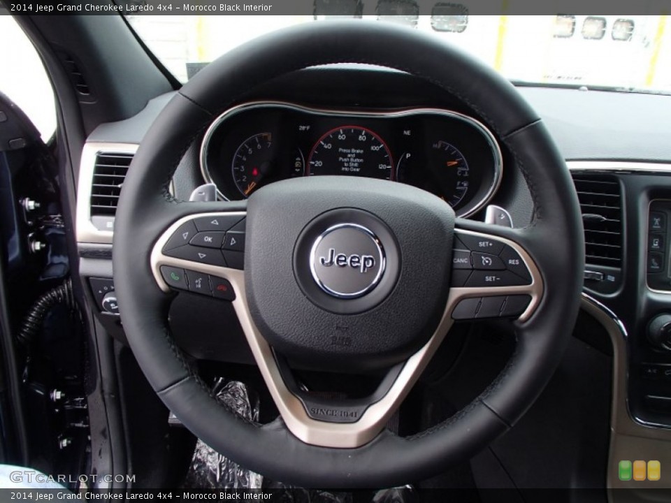 Morocco Black Interior Steering Wheel for the 2014 Jeep Grand Cherokee Laredo 4x4 #77821085