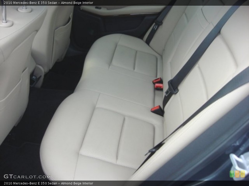 Almond Beige Interior Rear Seat for the 2010 Mercedes-Benz E 350 Sedan #77821089