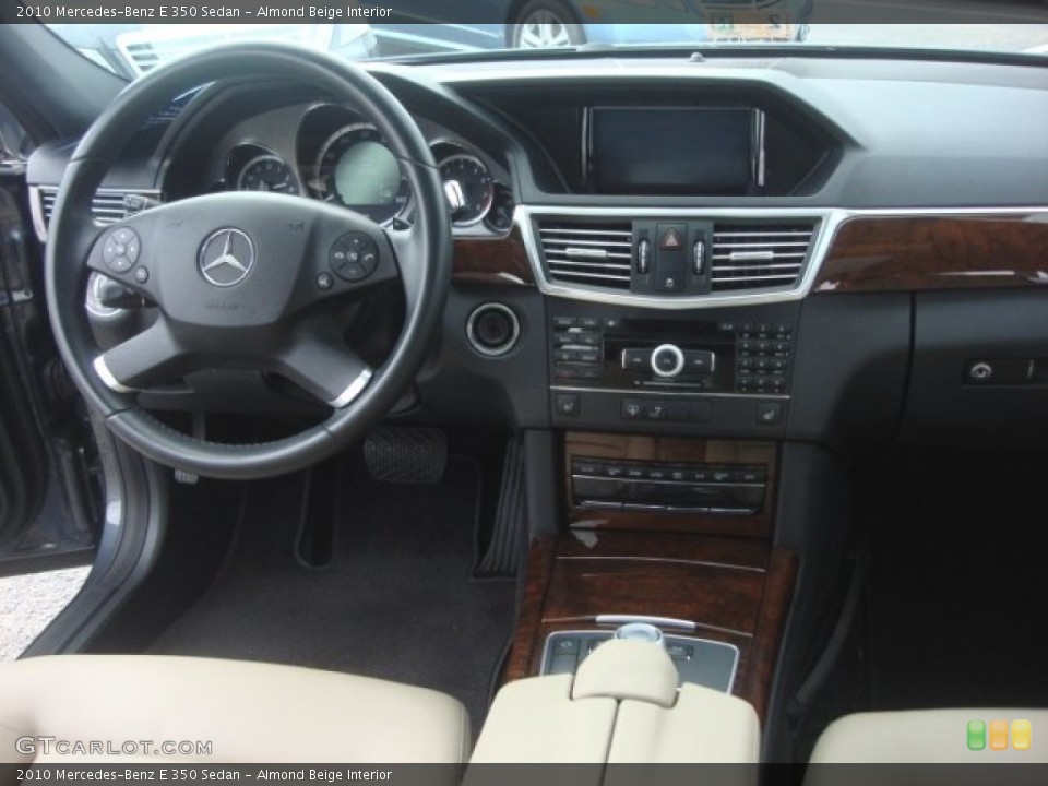 Almond Beige Interior Dashboard for the 2010 Mercedes-Benz E 350 Sedan #77821142
