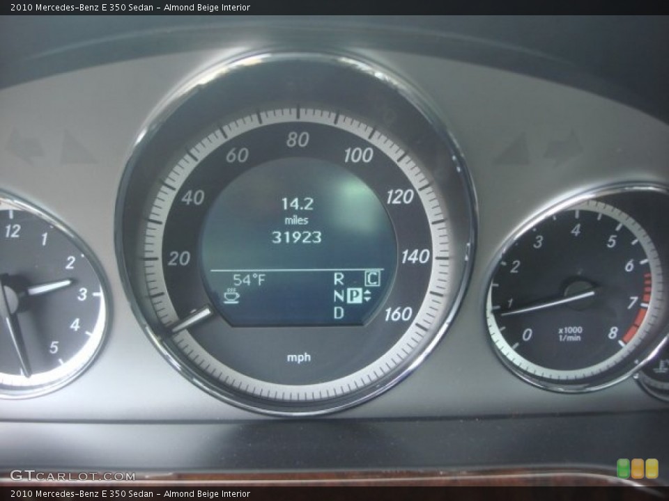 Almond Beige Interior Gauges for the 2010 Mercedes-Benz E 350 Sedan #77821254