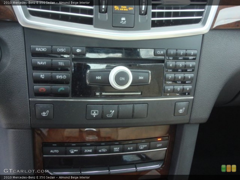 Almond Beige Interior Controls for the 2010 Mercedes-Benz E 350 Sedan #77821317