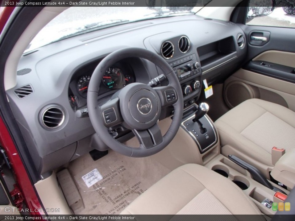 Dark Slate Gray/Light Pebble Interior Prime Interior for the 2013 Jeep Compass Latitude 4x4 #77821370