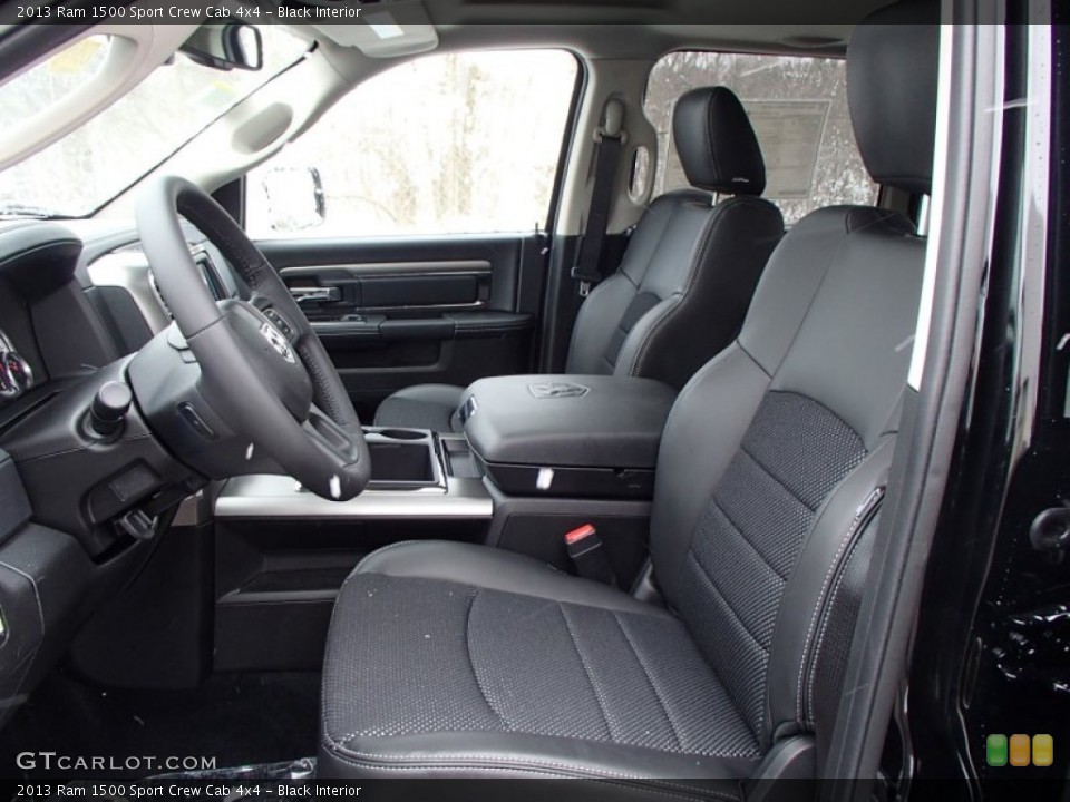 Black Interior Photo for the 2013 Ram 1500 Sport Crew Cab 4x4 #77821921