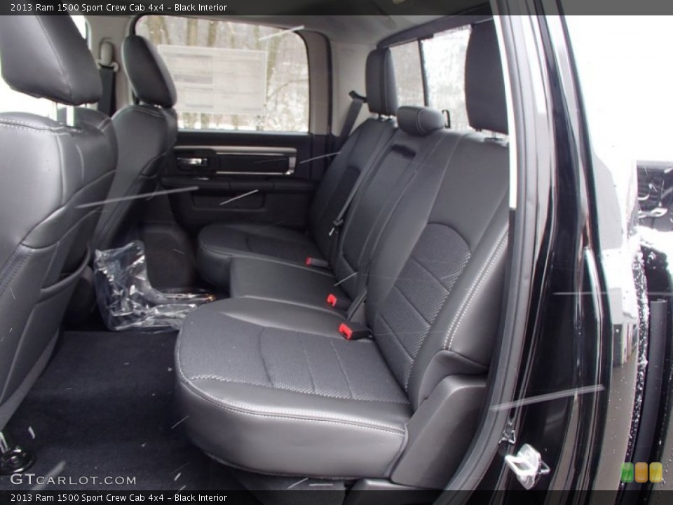 Black Interior Rear Seat for the 2013 Ram 1500 Sport Crew Cab 4x4 #77821965