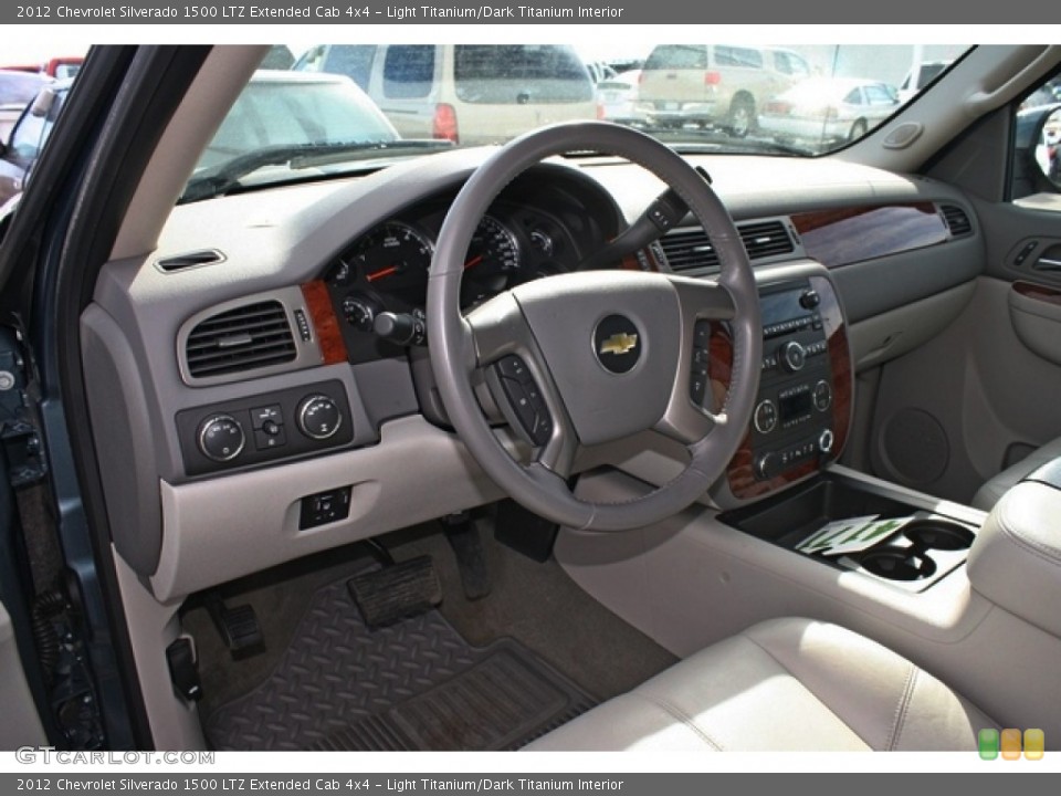 Light Titanium/Dark Titanium Interior Prime Interior for the 2012 Chevrolet Silverado 1500 LTZ Extended Cab 4x4 #77822414