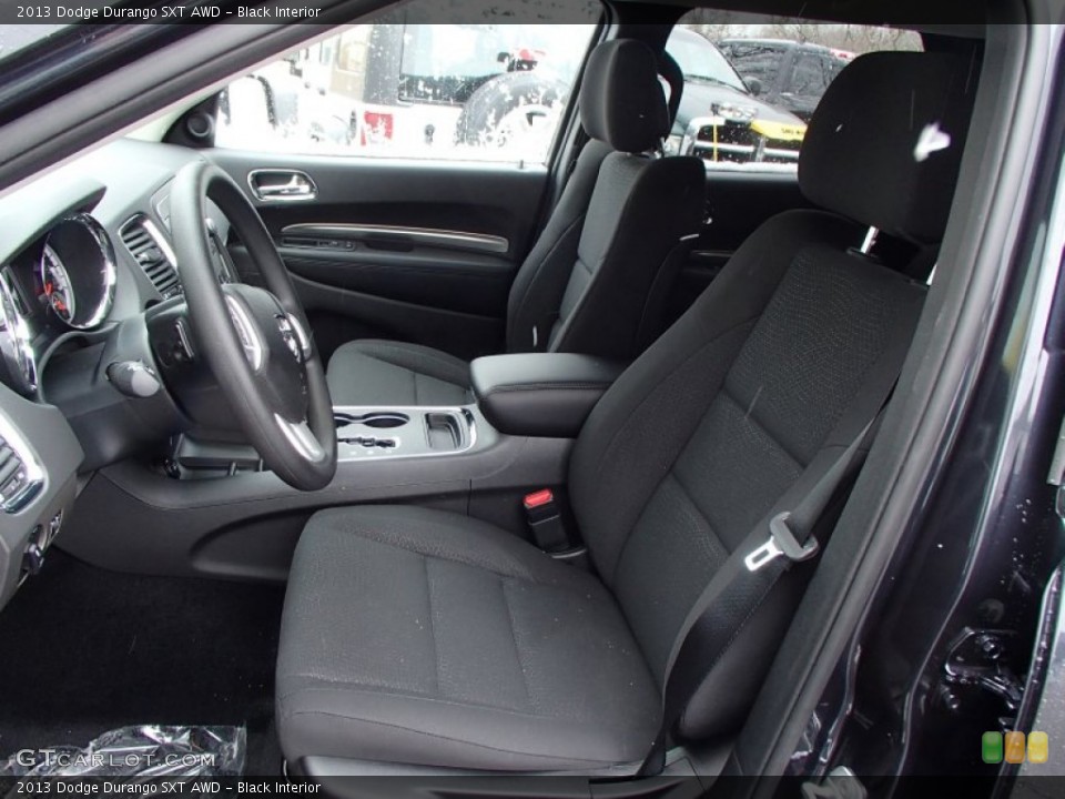 Black Interior Front Seat for the 2013 Dodge Durango SXT AWD #77822451