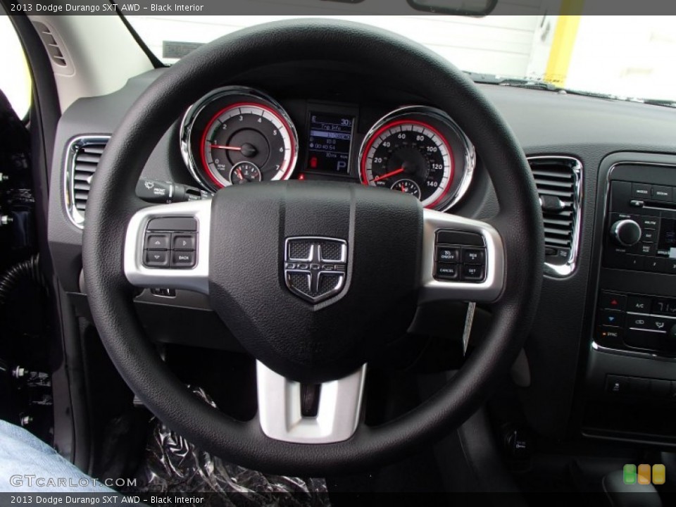 Black Interior Steering Wheel for the 2013 Dodge Durango SXT AWD #77822629