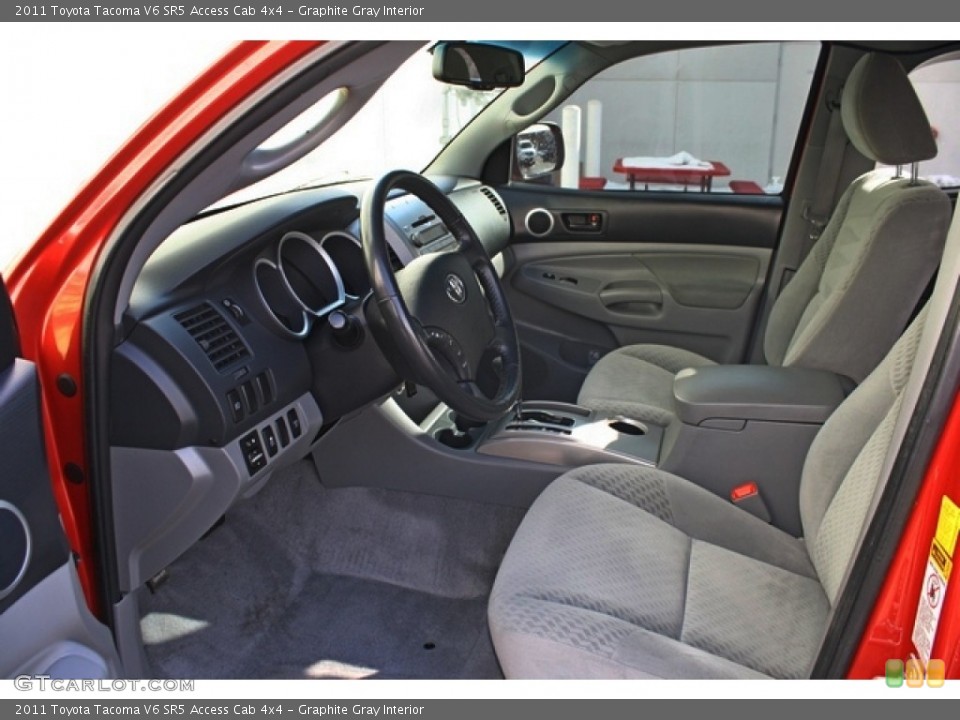 Graphite Gray Interior Front Seat for the 2011 Toyota Tacoma V6 SR5 Access Cab 4x4 #77823423